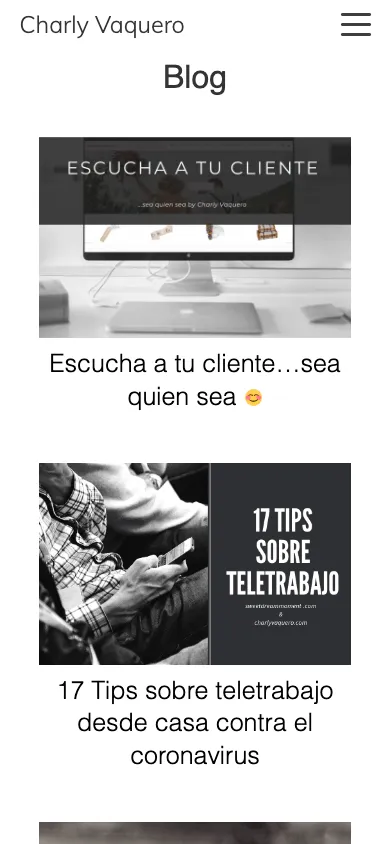 Índice del blog de la versión anterior: una rejilla de portadas en blanco y negro con los títulos de las notas